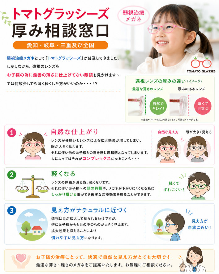 弱視治療メガネ