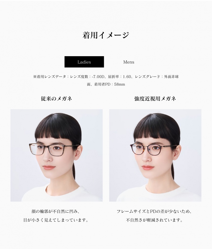 岐阜　メガネ　ラインアート